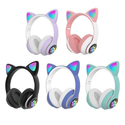 Cat Ear Bluetooth Wireless Headphones with Microphone