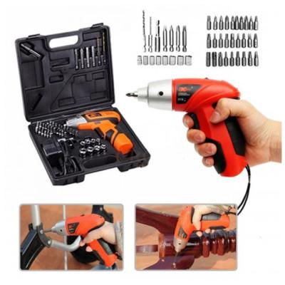 Electric Screwdriver 45 PCS Rechargeable Cordless Set 4.8V Power Drill Bit Kit