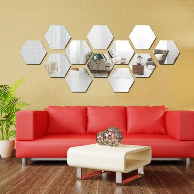 Glass Mirror Tiles Mirror Stickers for Home Wall Decor