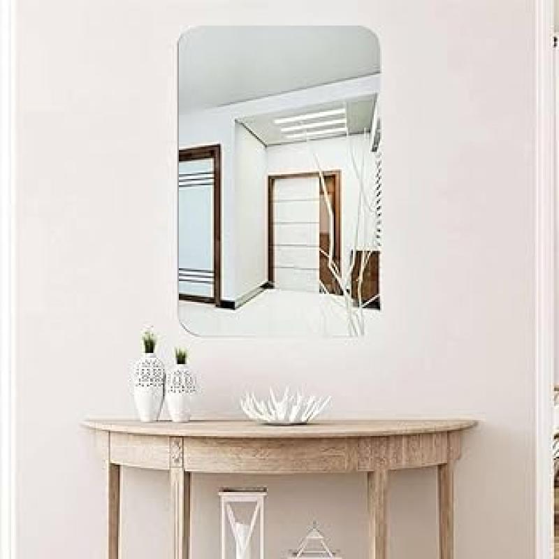 Glass Mirror Tiles Mirror Stickers for Home Wall Decor