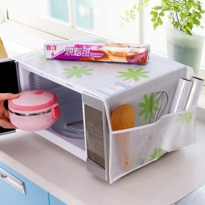 Microwave Oven Cover Dust Oil Proof Cotton Linen Waterproof