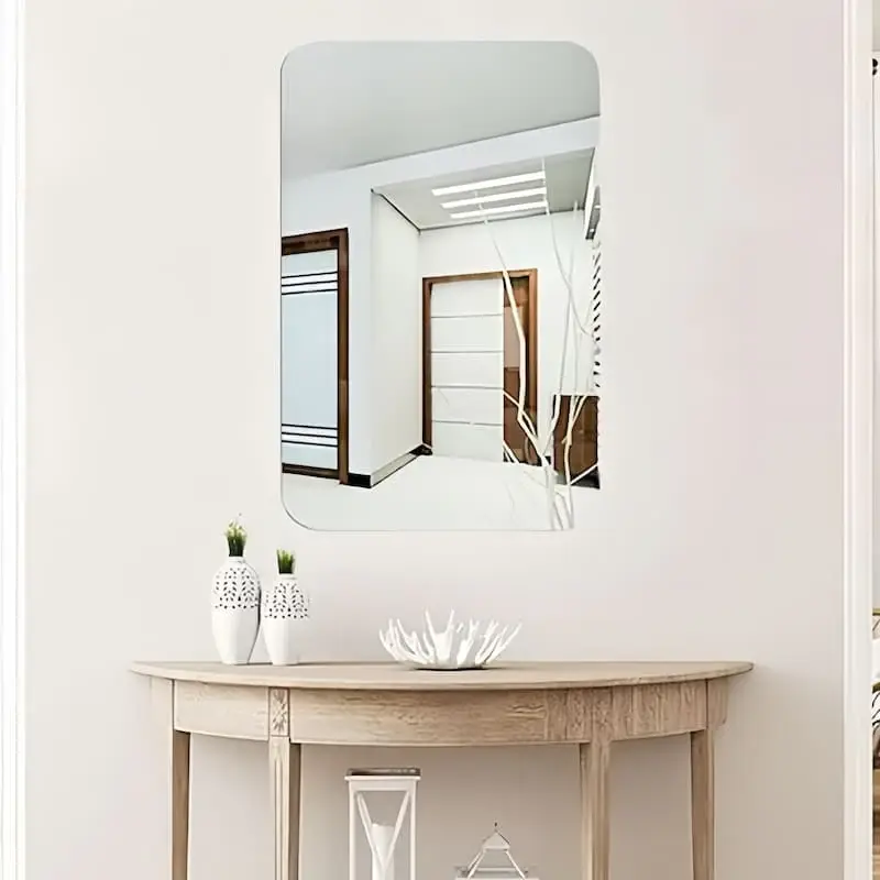 Glass Mirror Tiles Mirror Stickers for Home Wall Decor
